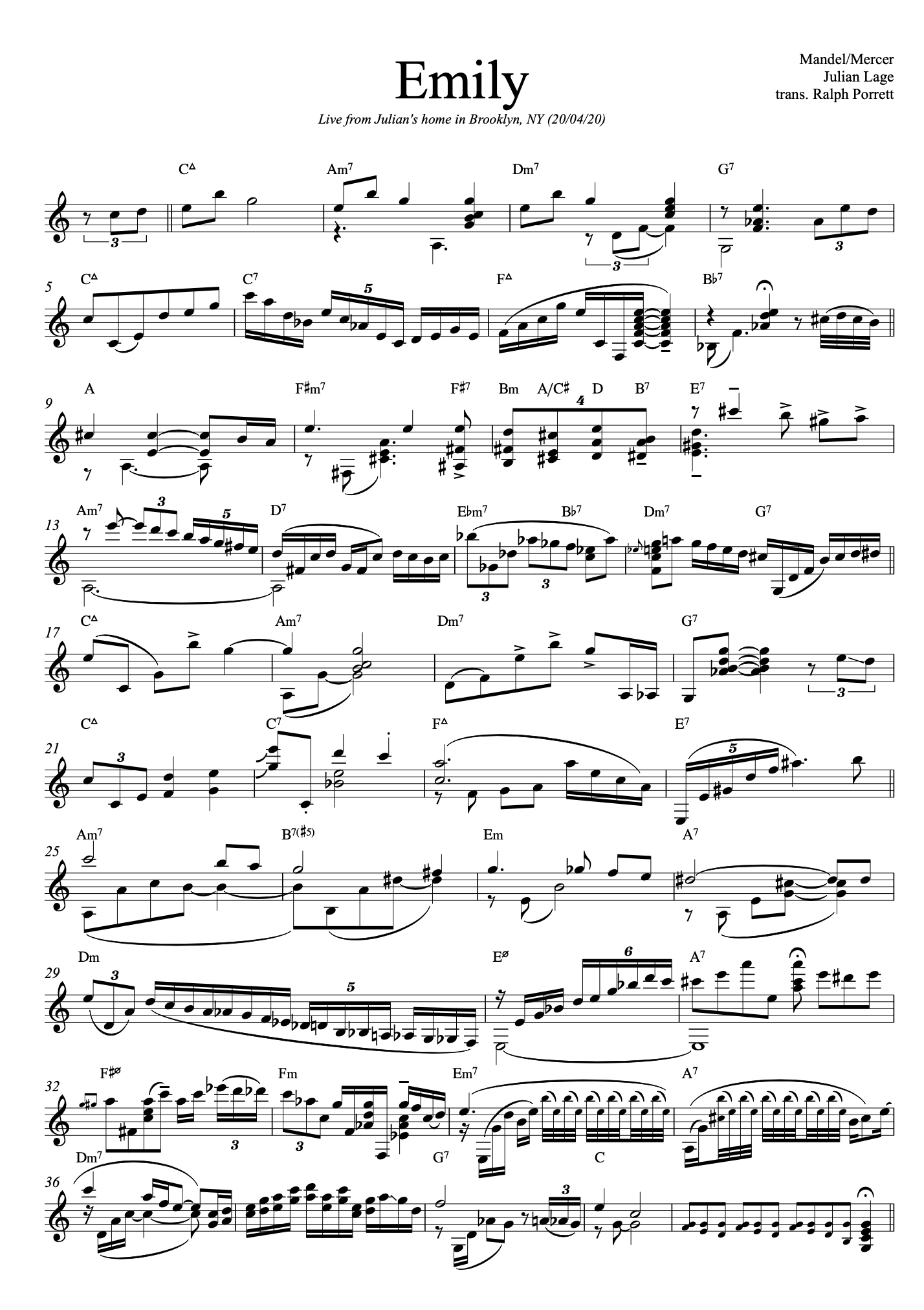 Johnny Mandel Songbook – Open Sheet Music